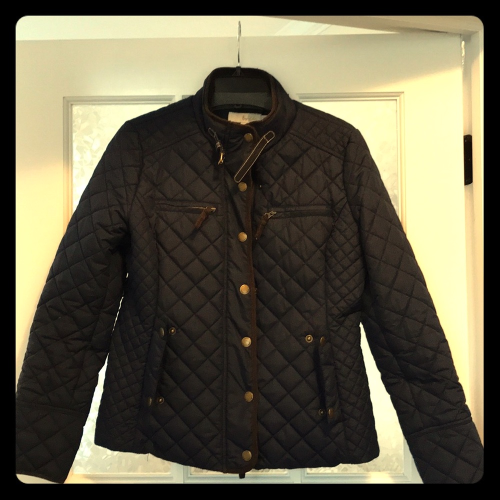 Navy Quilted Boden Jacket